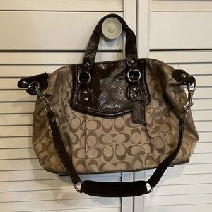 Coach Brown Signature Tote Bag